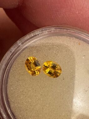 Rare .62ctw natural yellow sapphire